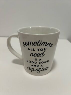 Preowned Indigo Cup “Sometimes all you need is a Good Book and a cup of tea”
